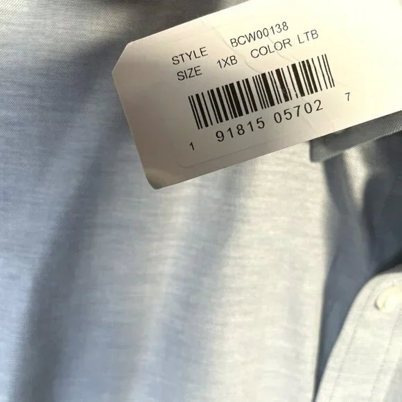 Cutter & Buck New England Patriots Men's Big & Tall 1XB Long Sleeve Shirt NWT - Picture 4 of 11